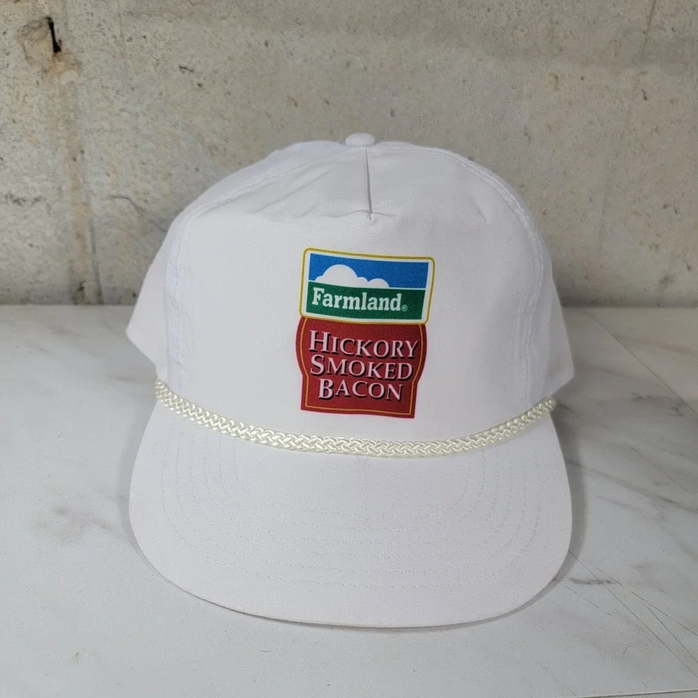 Vintage Farmland Hat Snapback Baseball Cap Mens Sportsman